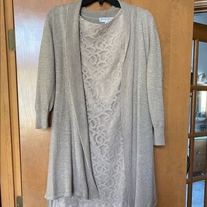 Patrizia Luca Soft Gray Cardigan Sweater